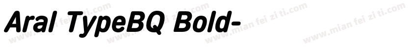 Aral TypeBQ Bold字体转换